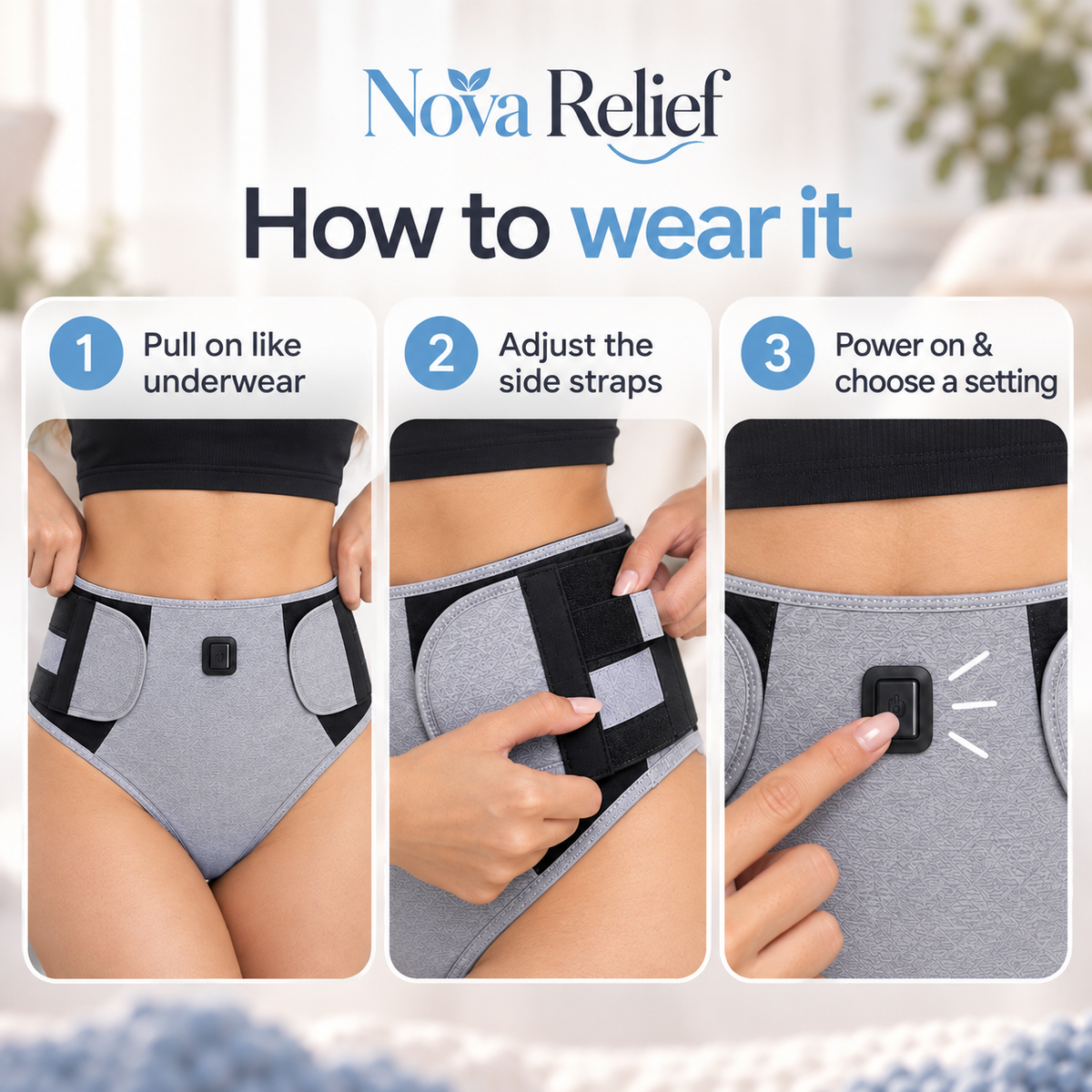 NovaRelief™ Menstrual Heat + Massage Wrap