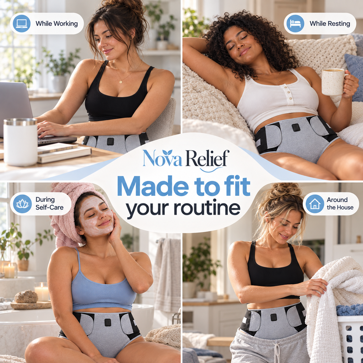 NovaRelief™ Menstrual Heat + Massage Wrap